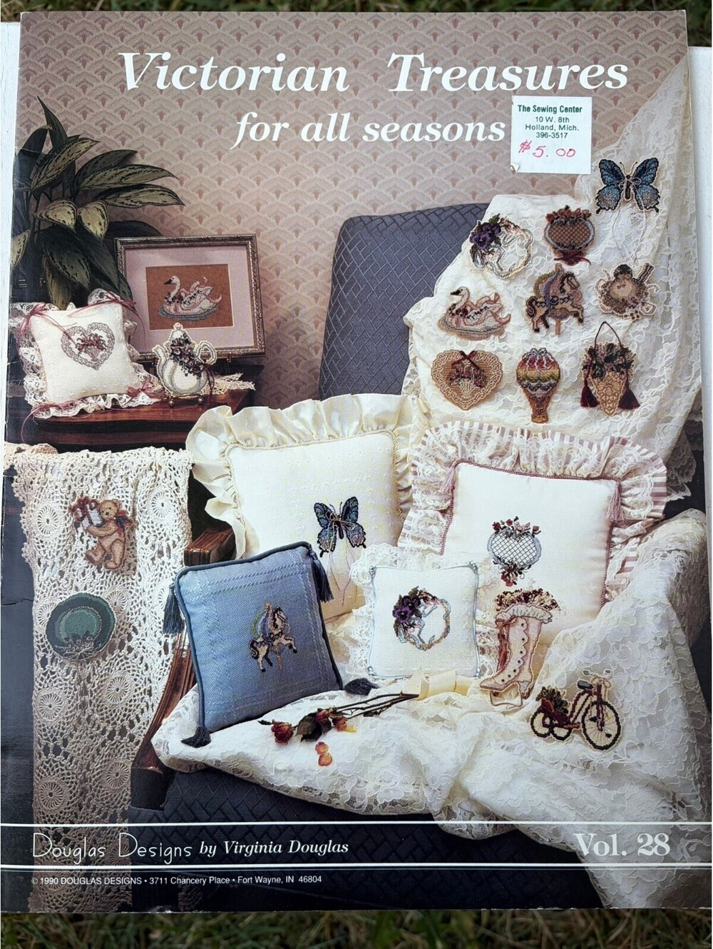 Vintage 1990 Victorian Treasures for All Seasons Cross Stitch Pattern Book